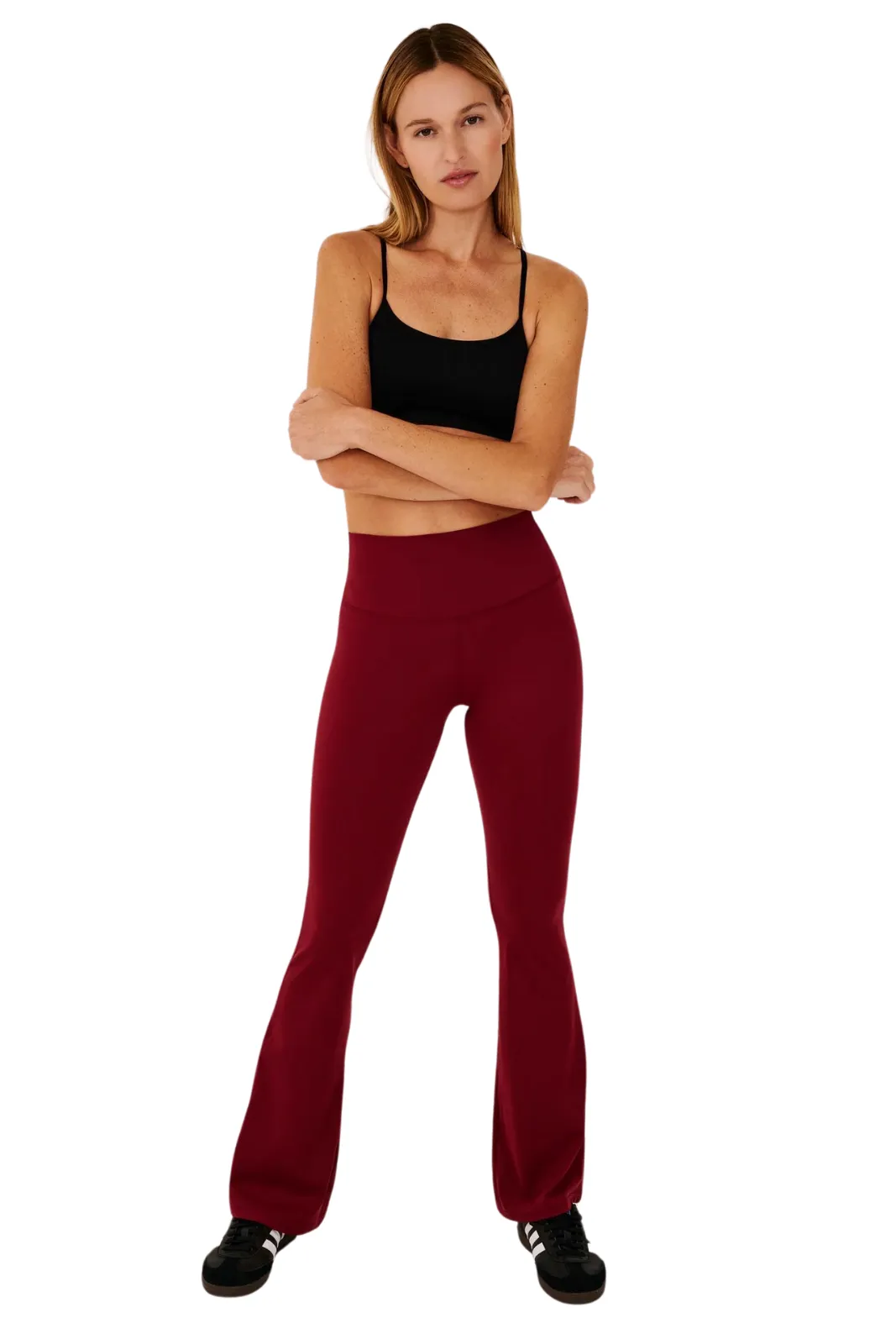 Raquel High Waist Rigor Flare, Bordeaux