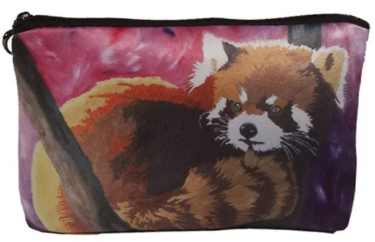 Red Panda Cosmetic Bag- Shy Beauty