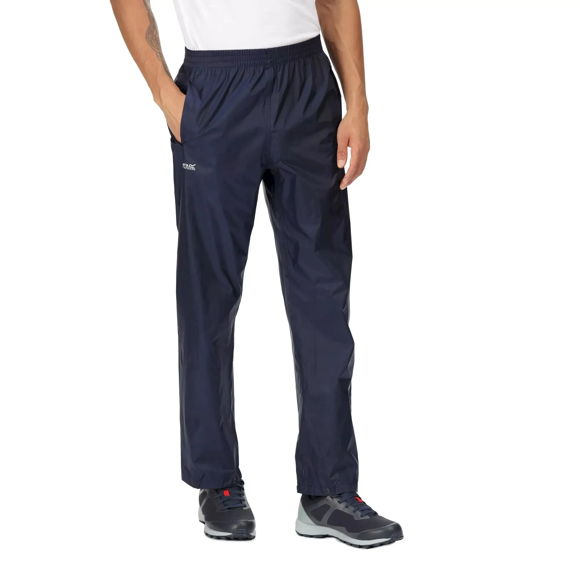 Regatta Men's Pack it Waterproof Over Trousers Navy