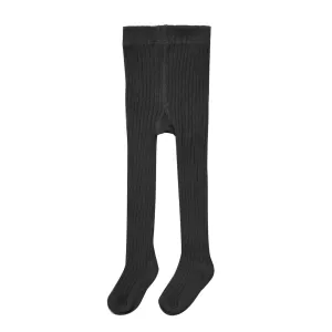 Rylee   Cru - Organic Ribbed Tights - Black