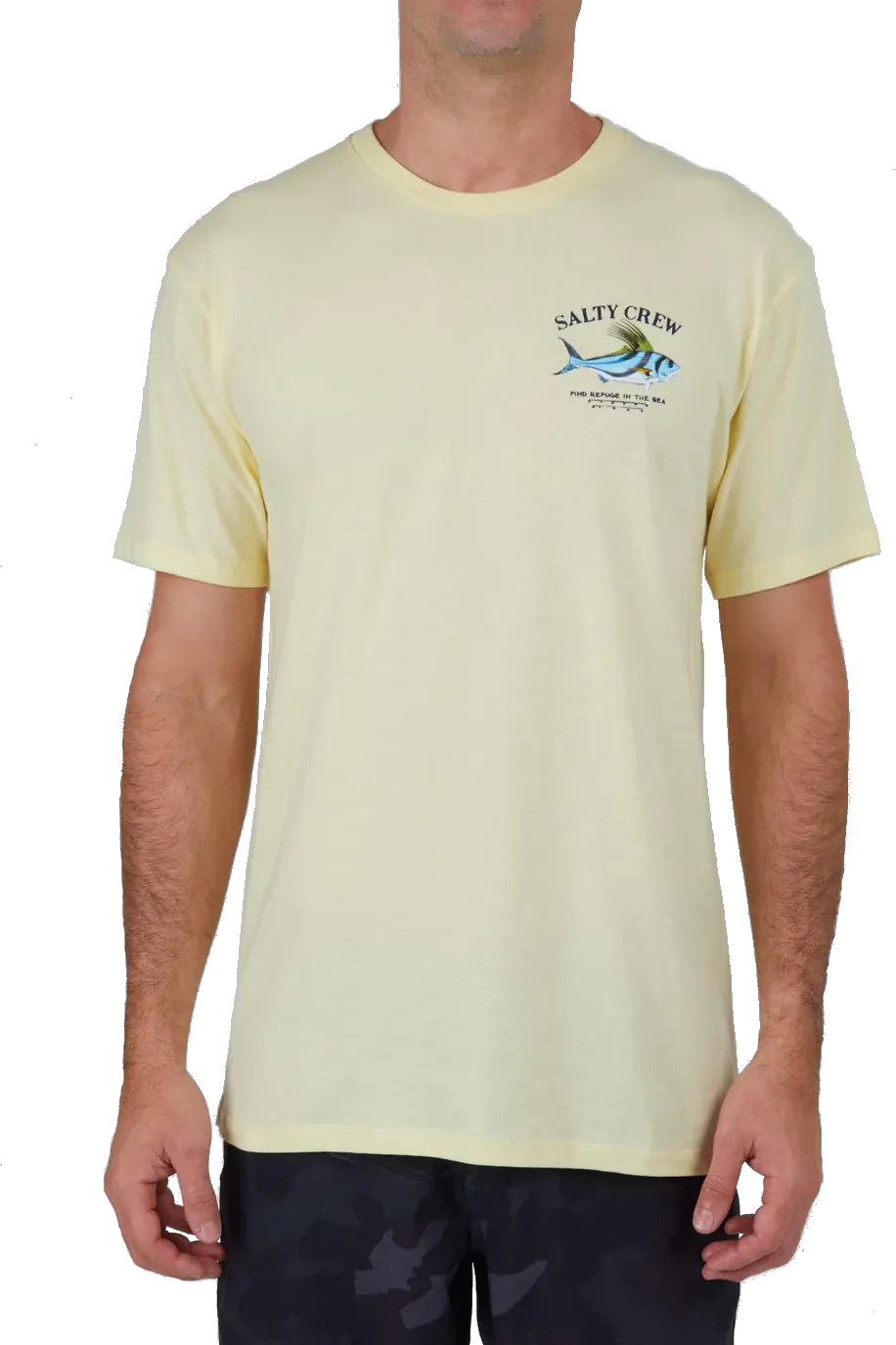 Salty Crew Men&#x27;s Rooster Short-Sleeve Premium Tee Banana | Buy Salty Crew Men&#x27;s Rooster Short-Sleeve Premium Tee Banana here | Outnorth