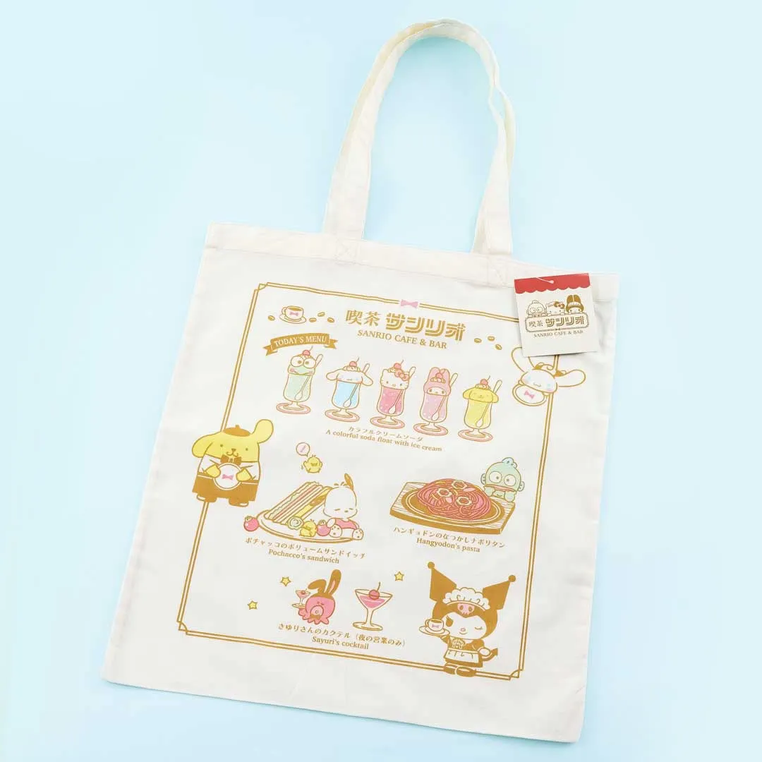 Sanrio Characters Café & Bar Menu Tote Bag