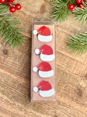 Santa Hat Napkin Huggers - Red/White