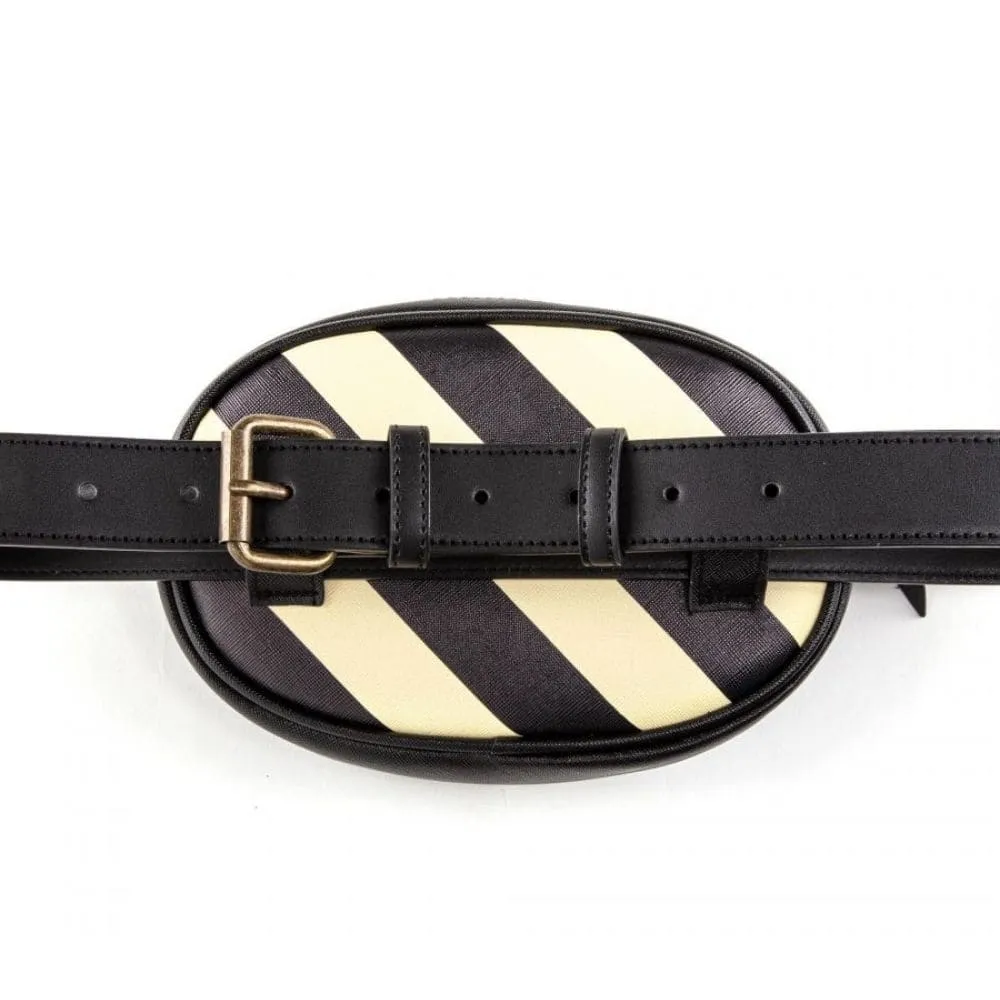 Seletti Toiletpaper Waist Bag Shit Striped