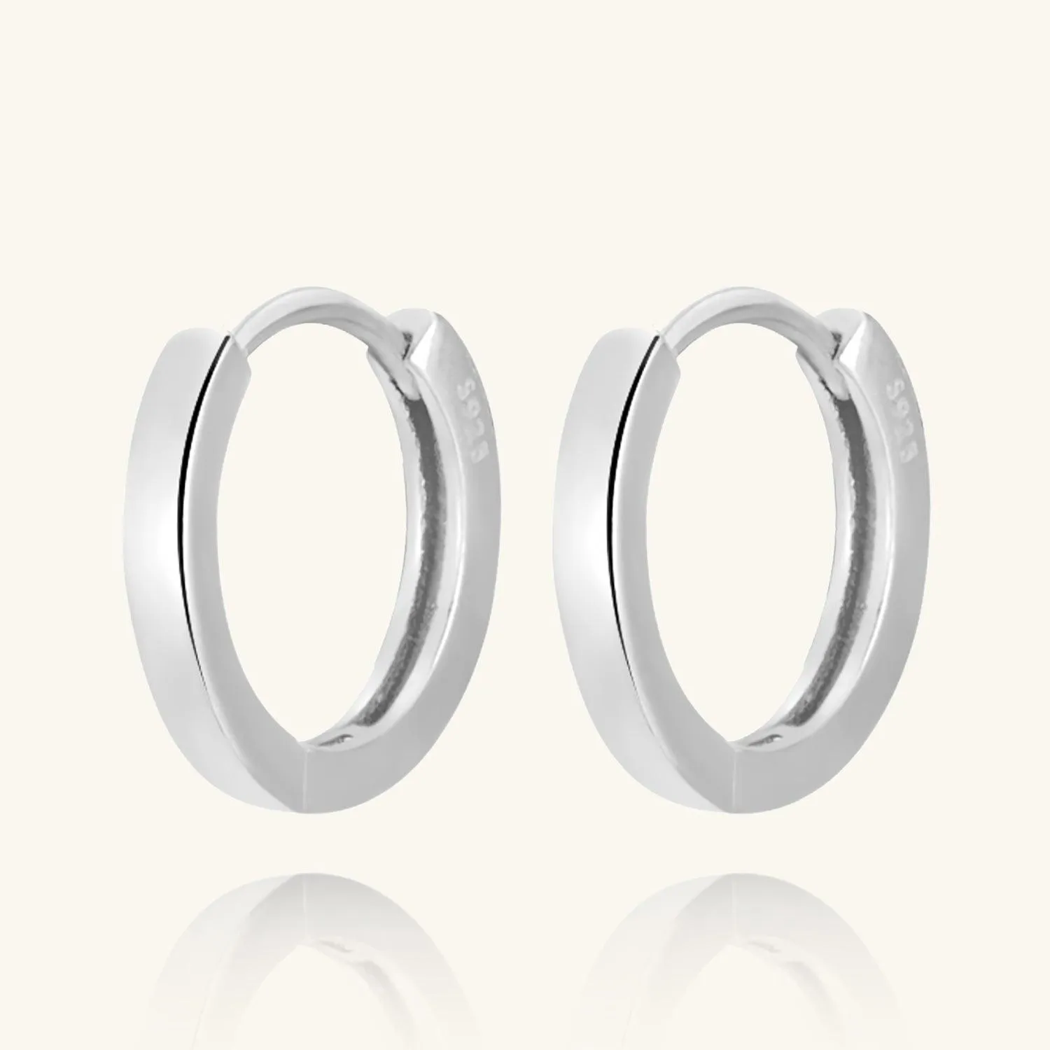 Shining Huggie Hoop Earrings