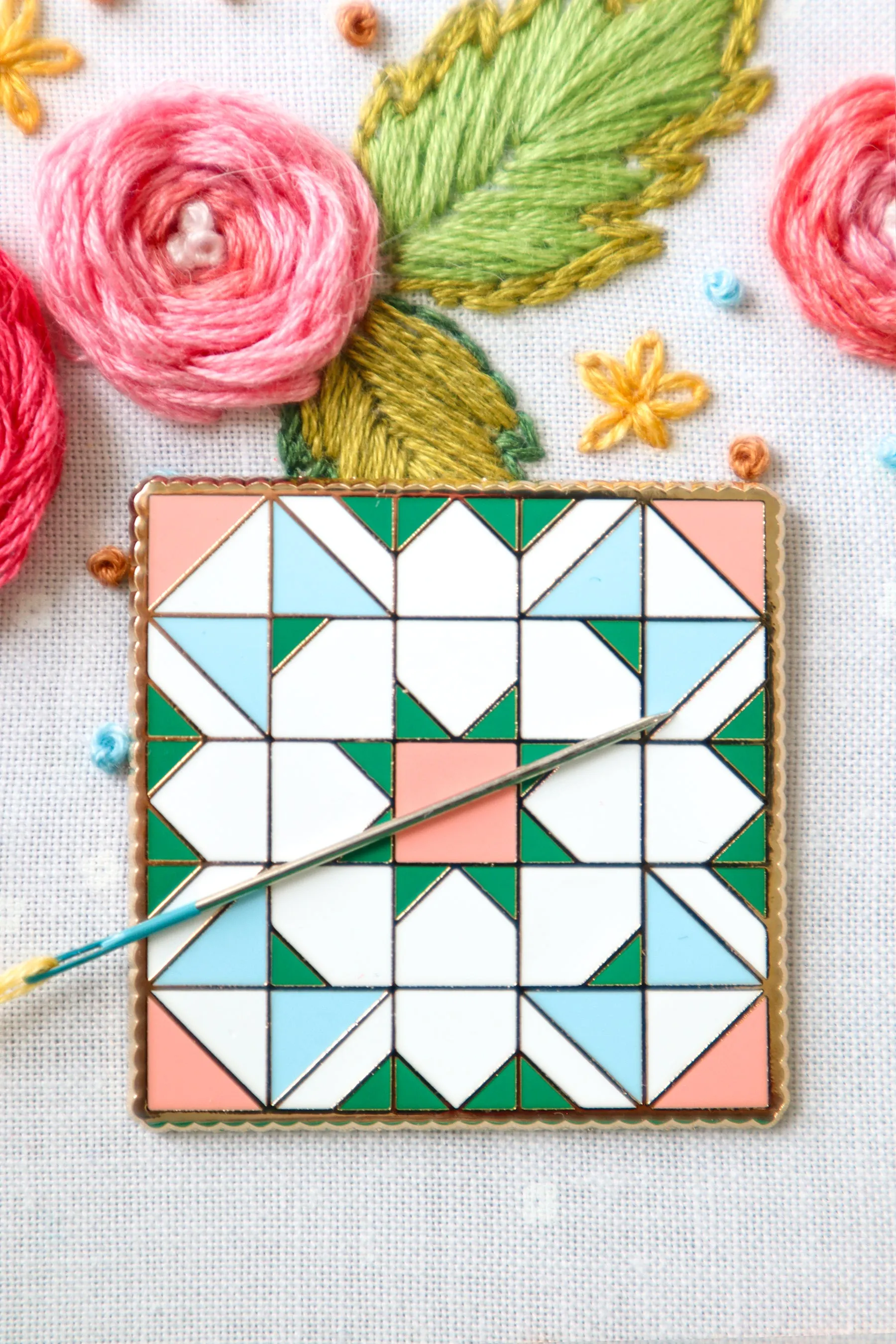 Shining Star Quilt Block Magnetic Needle Minder