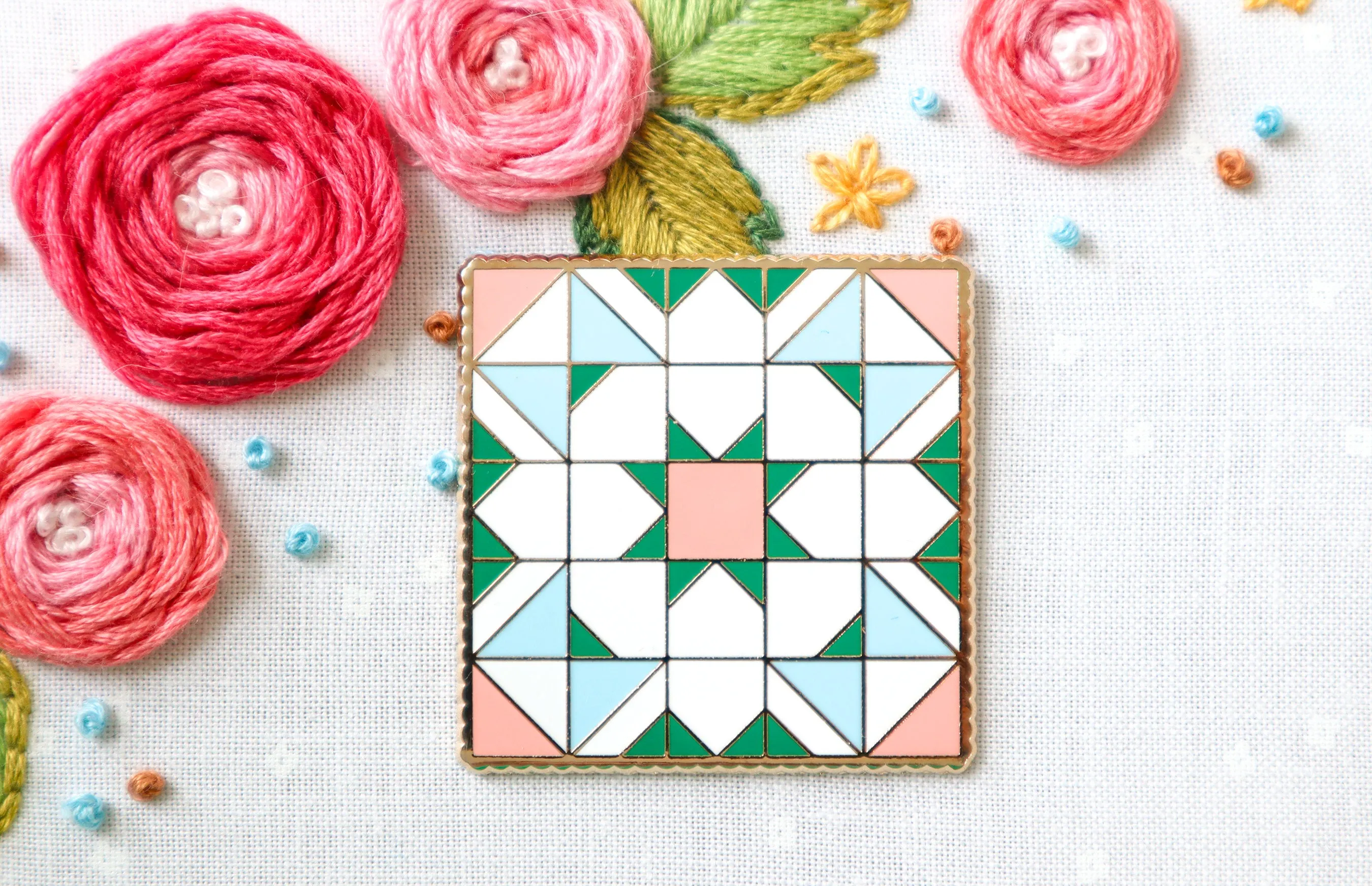 Shining Star Quilt Block Magnetic Needle Minder