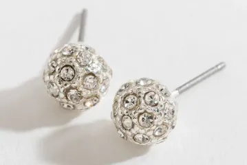 Stone Ball Earrings