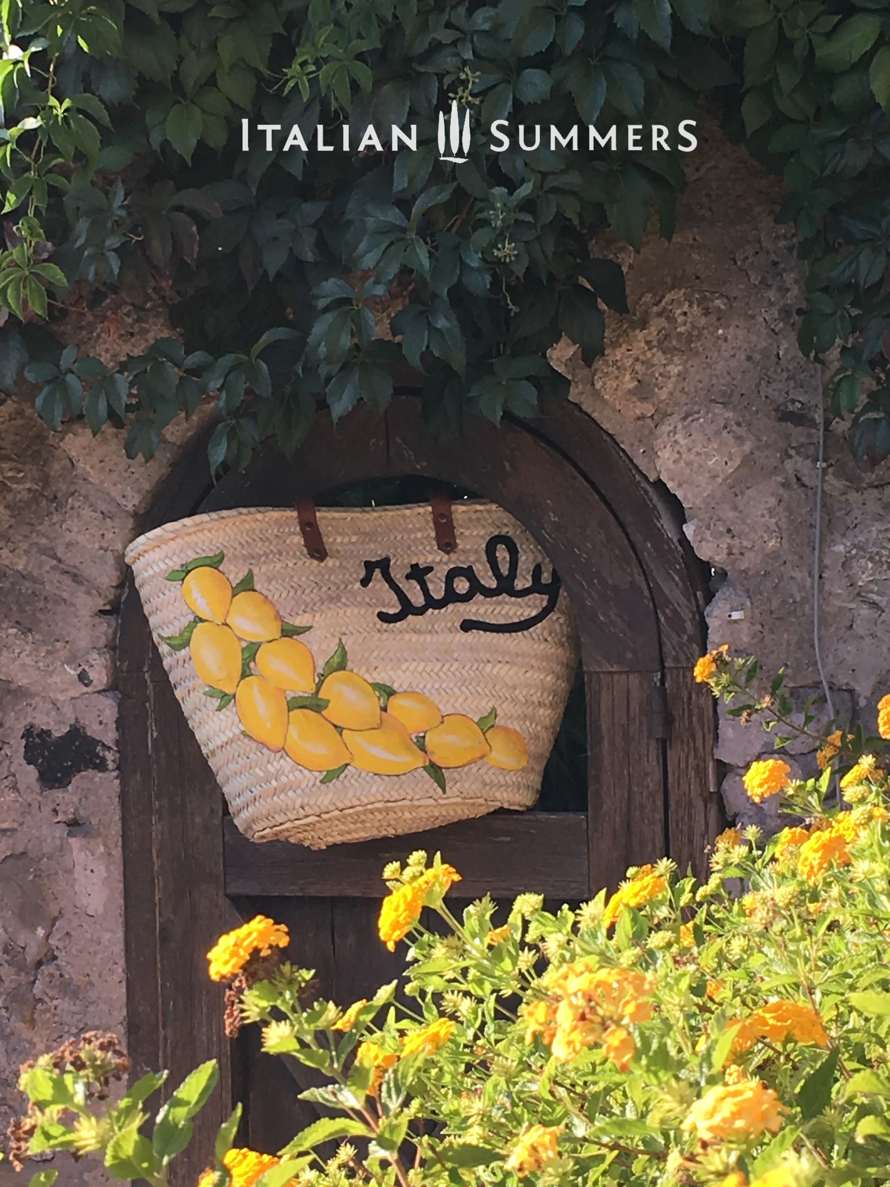 Straw Bag ITALY LEMONS made to order