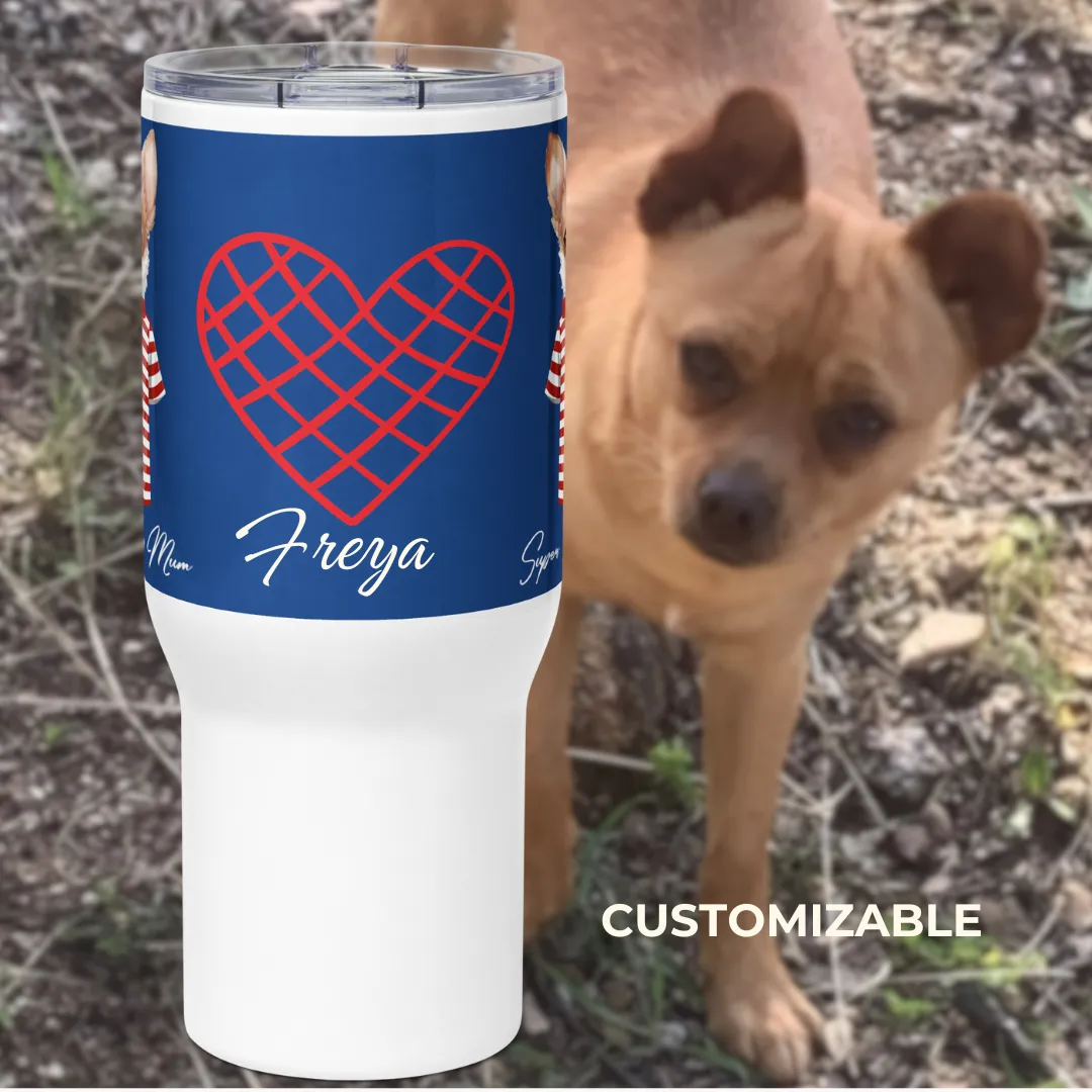 Super Chihuahua Mum, Travel mug with handle