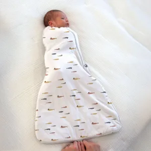 Swaddle Sleep Bag - Fish with a Hat