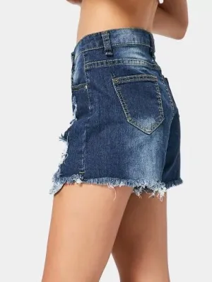 TastyHottie - Gorgeous Ripped Frayed Hem Denim Shorts