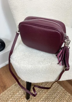 The Global Leather Bag - Burgundy