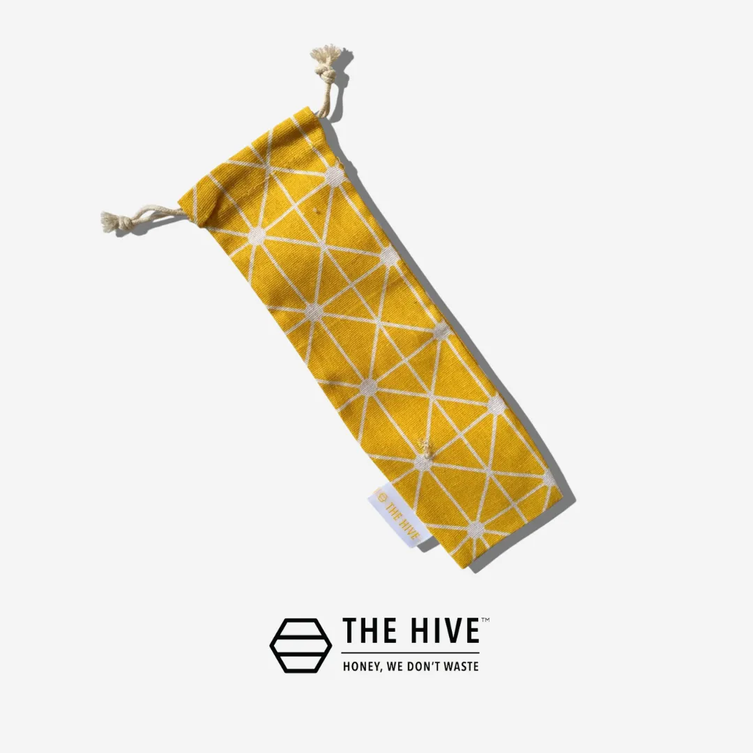 The Hive Straw Cutlery Pouch