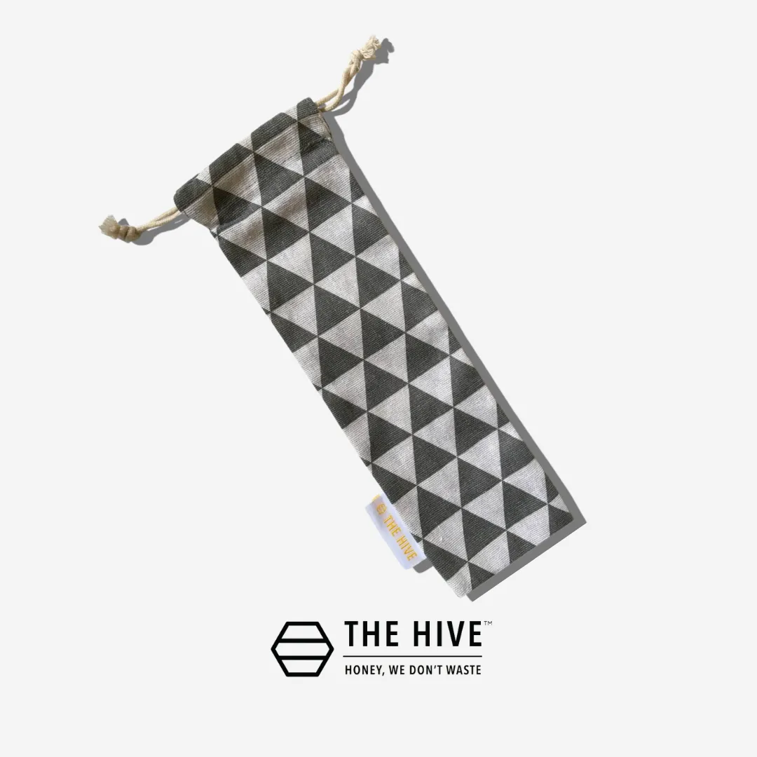 The Hive Straw Cutlery Pouch