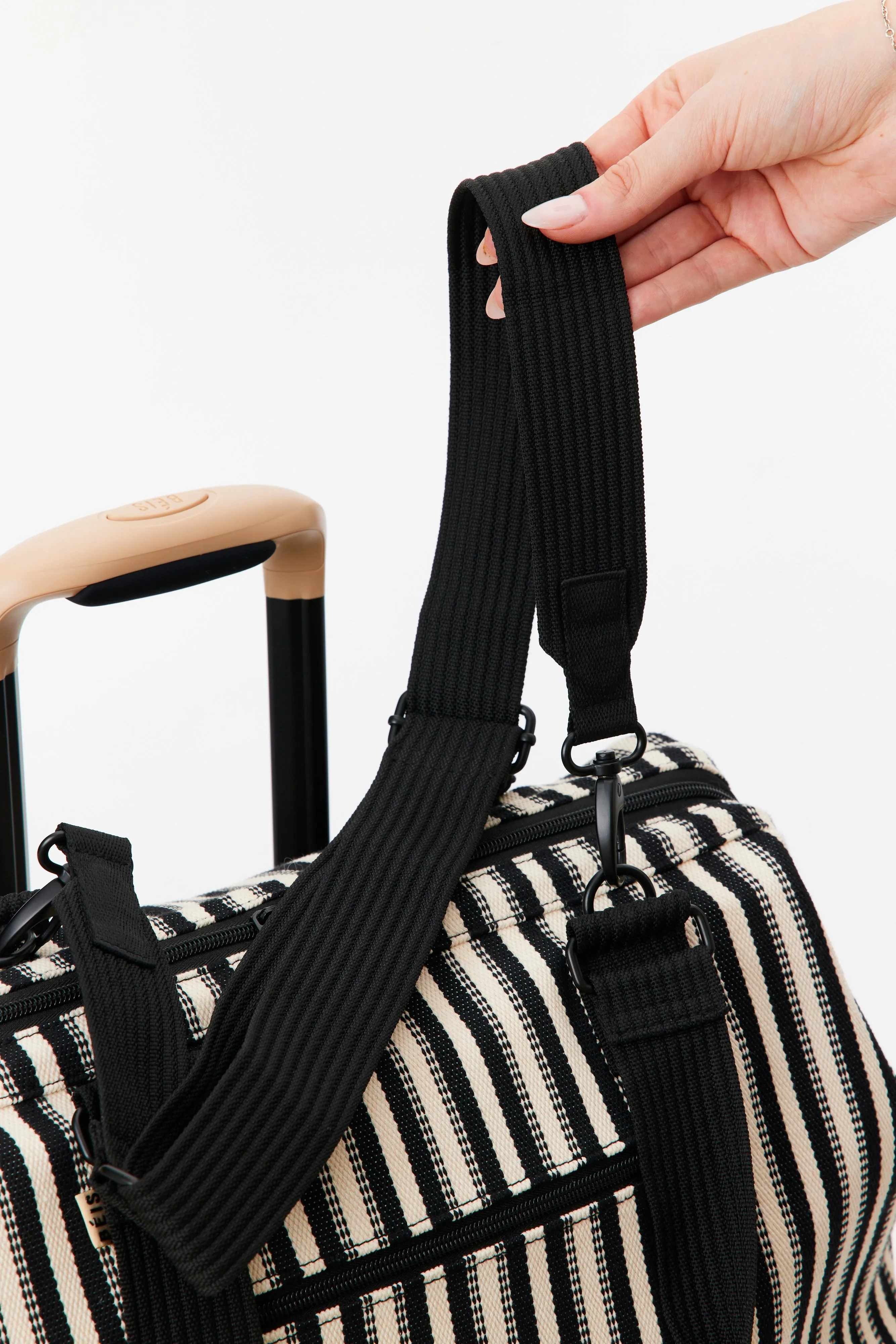 The Mini Weekender in Black Stripe