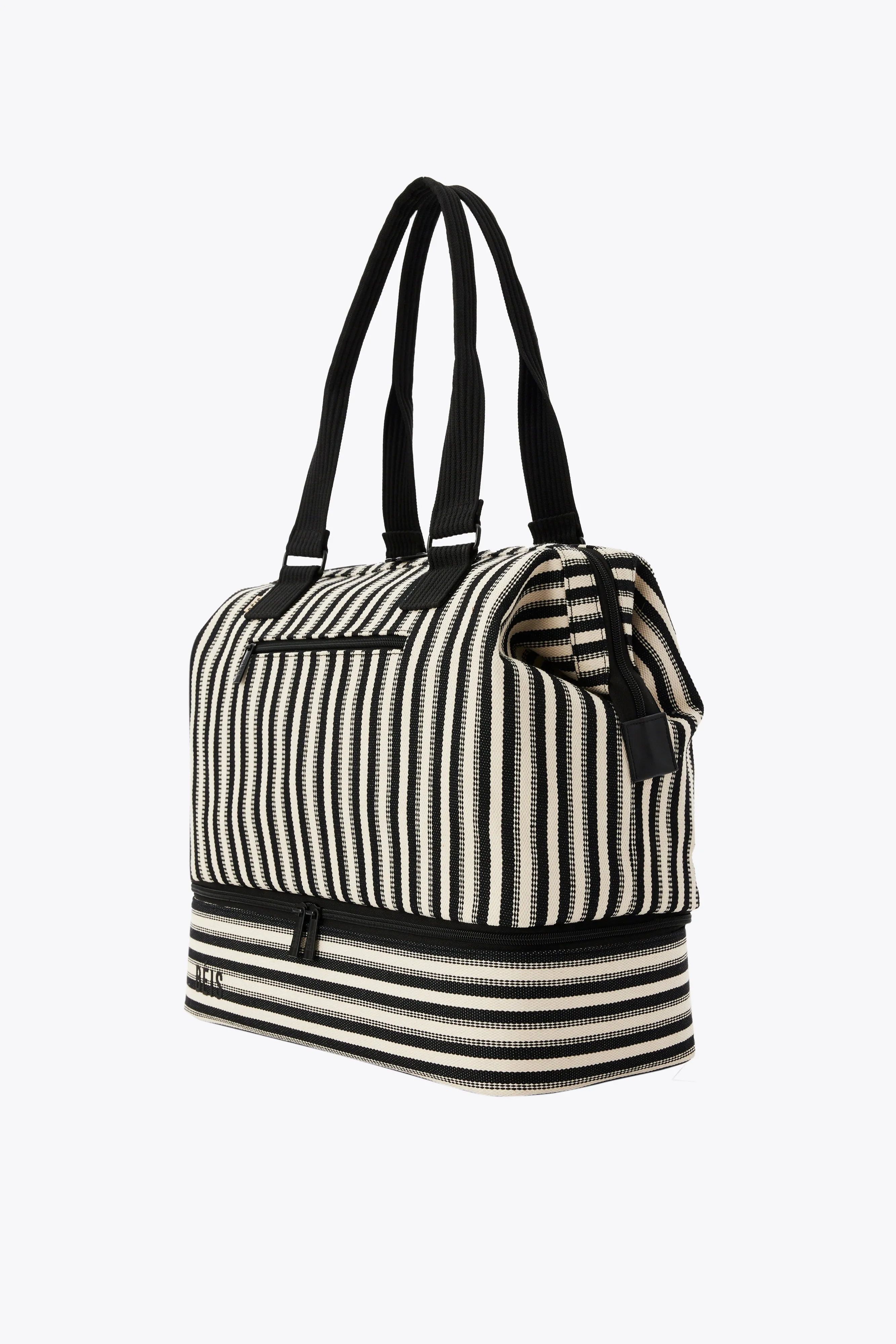 The Mini Weekender in Black Stripe