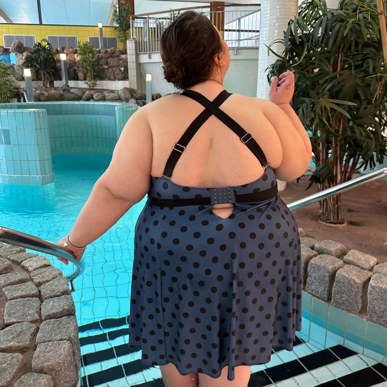 There Can Be Only One Swim Dress - Polka