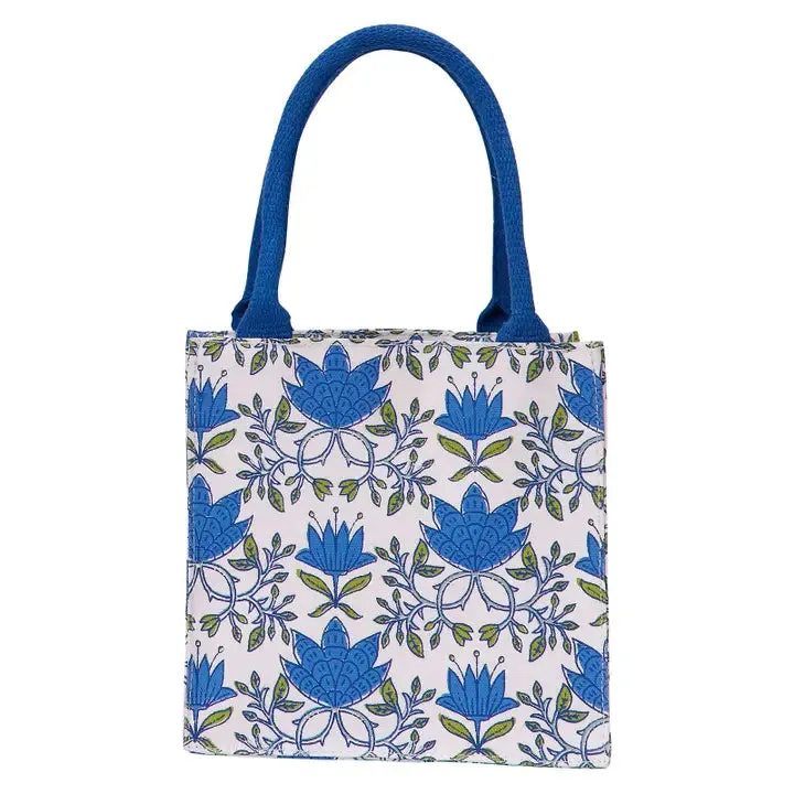 Tilly Blue Green Reusable Gift Bag Tote