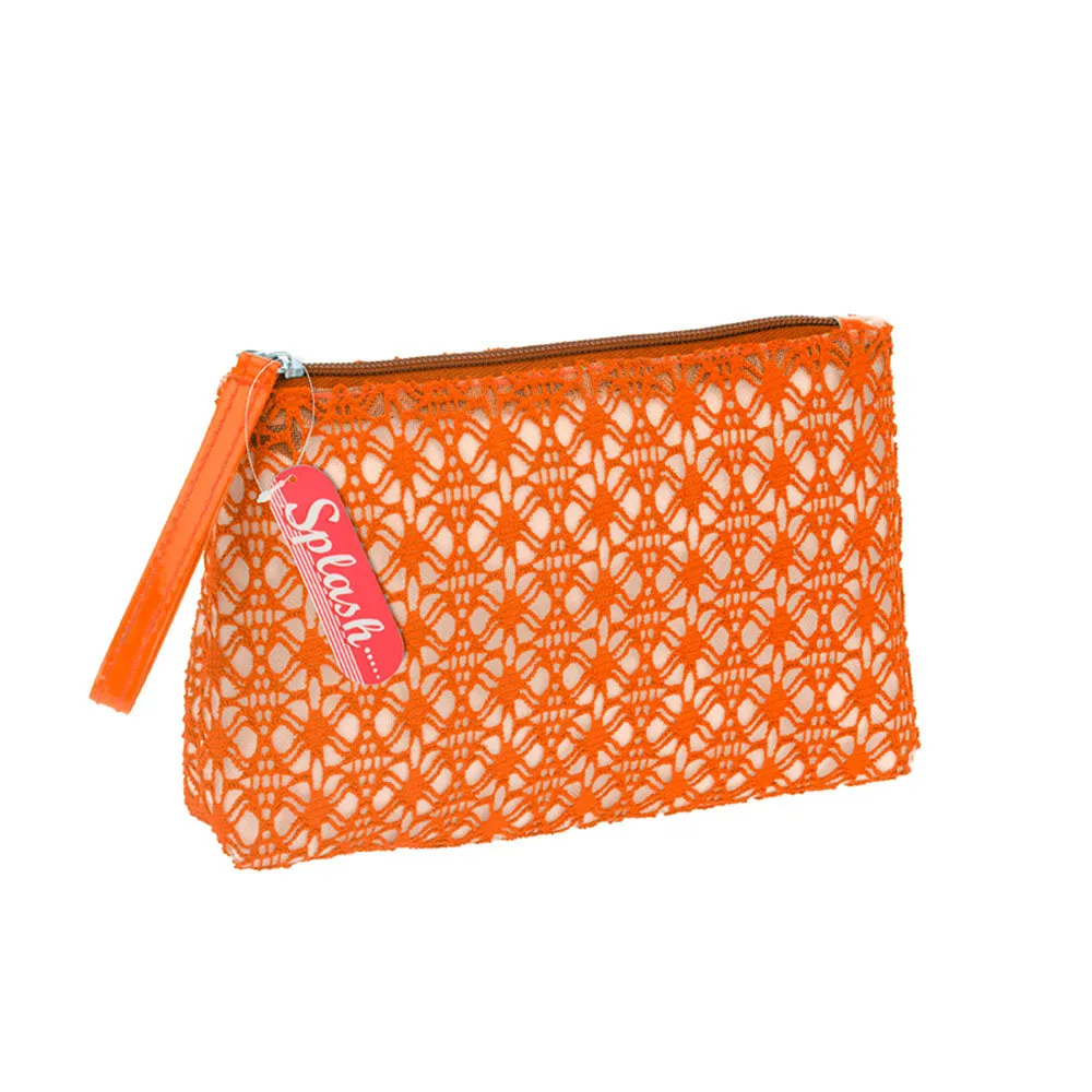 Toiletry Bag for Women - Cotton with Net