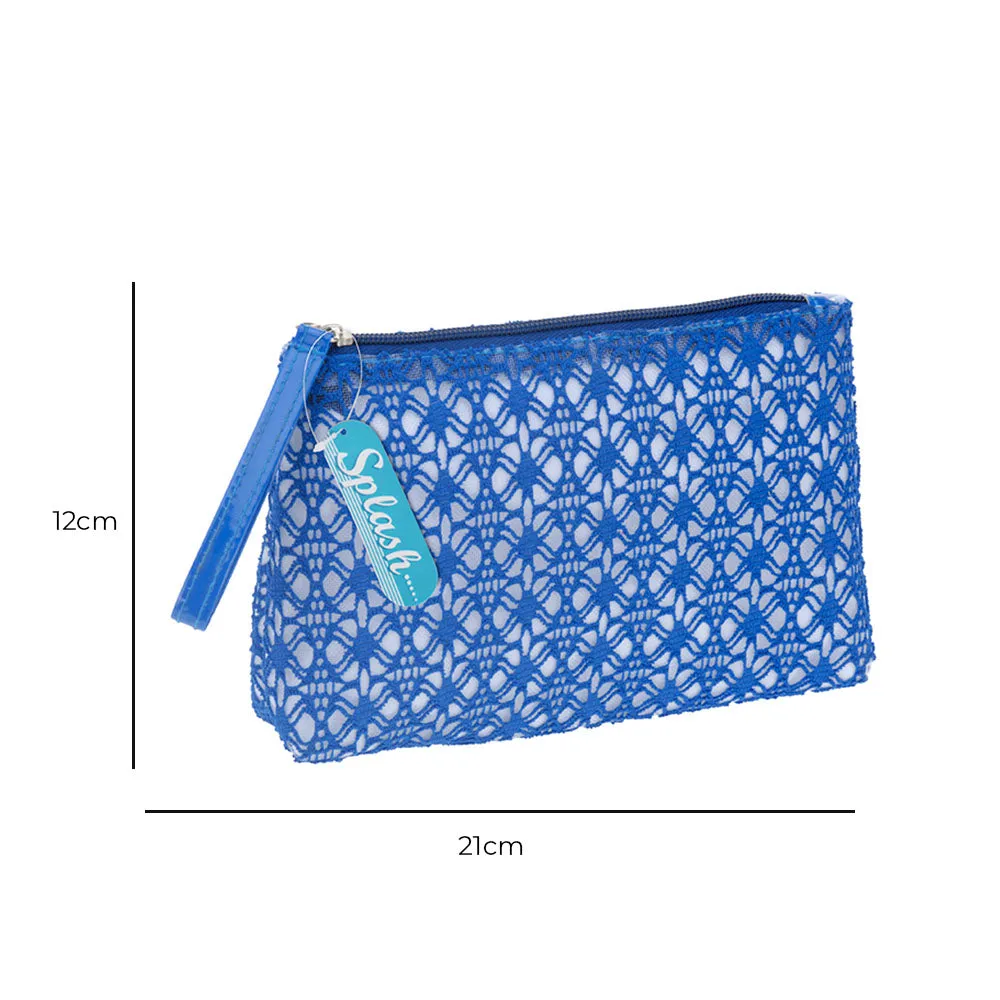 Toiletry Bag for Women - Cotton with Net