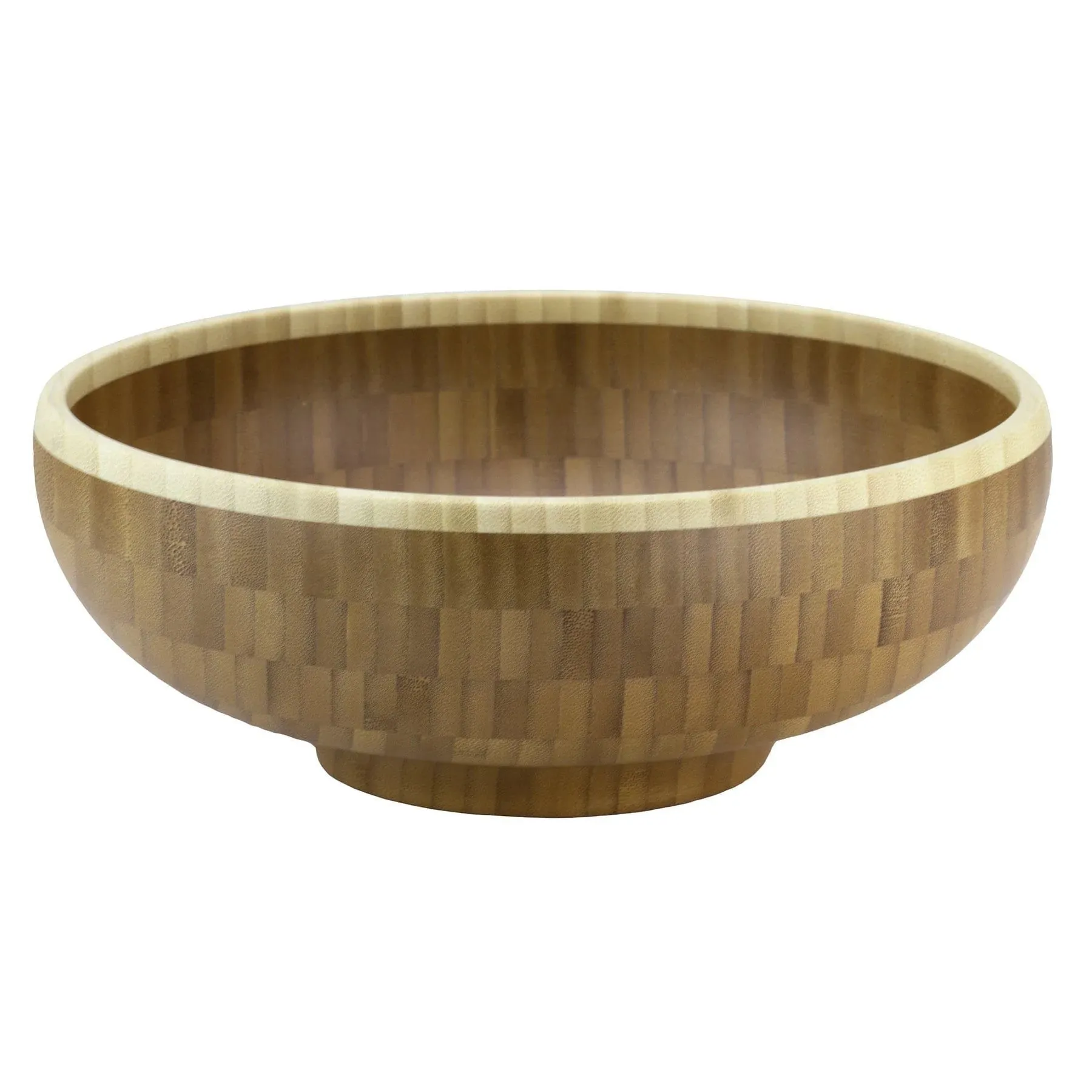 Totally Bamboo Classic Medium Bamboo Serving Bowl – 10"Dia. x 3-1/2"