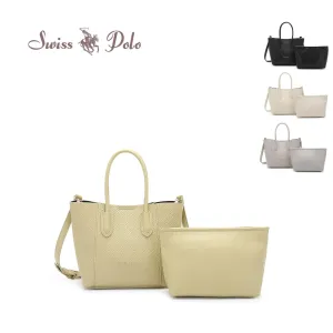 Women's 2-In-1 Top Handle Bag & Pouch - HLM 564