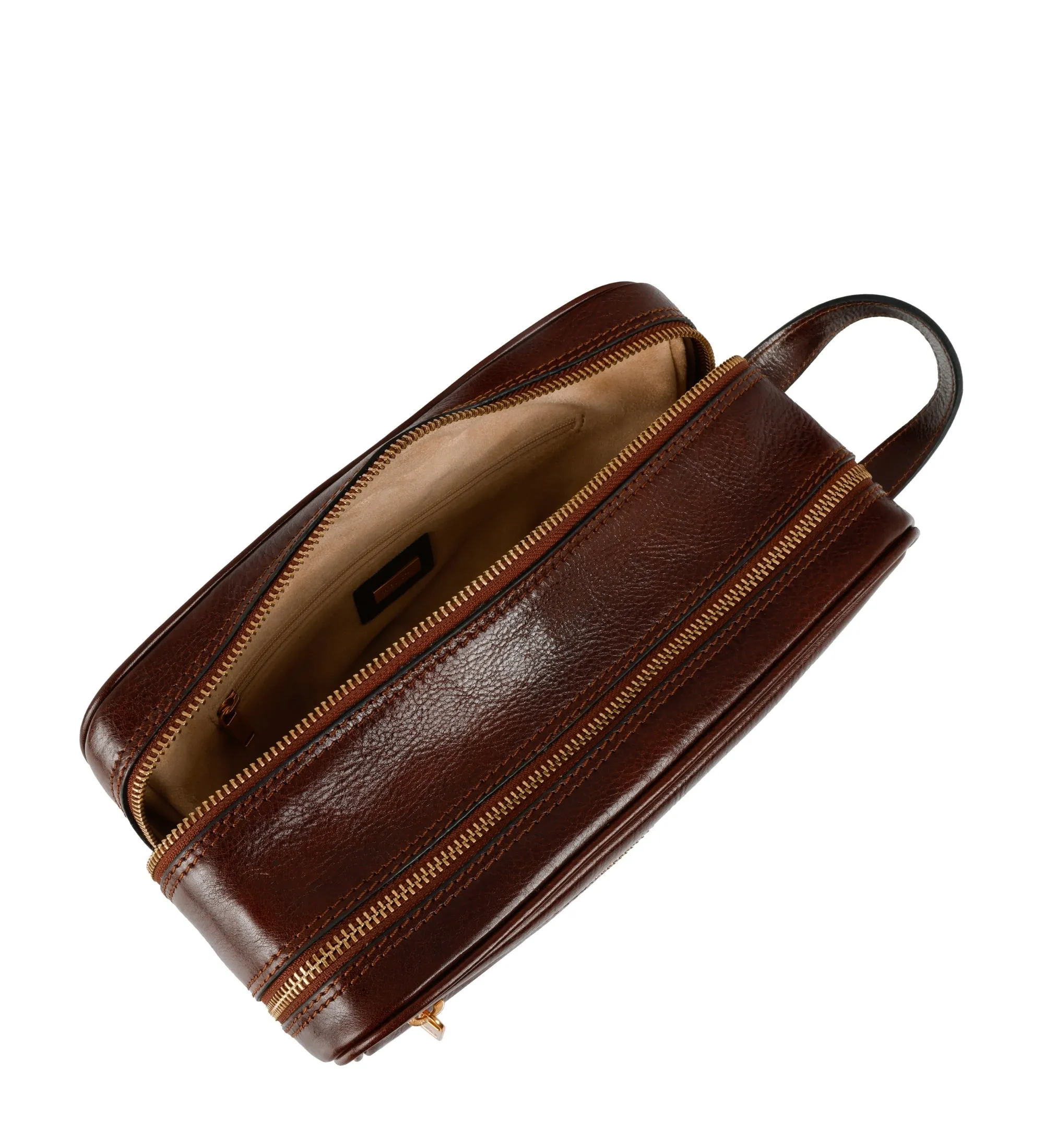 Womens Leather Cosmetic Bag Dopp Kit - All the Kings Men