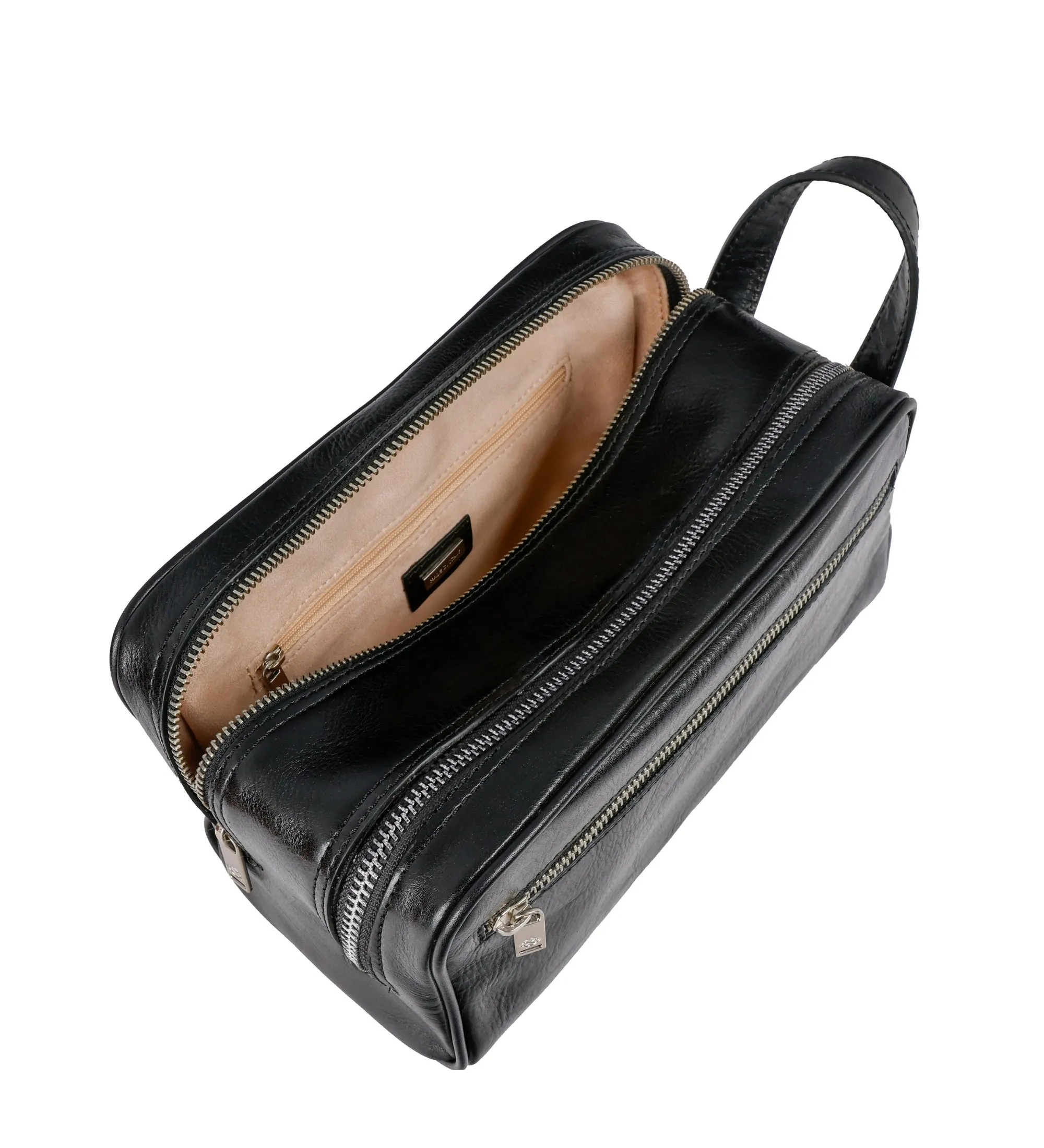 Womens Leather Cosmetic Bag Dopp Kit - All the Kings Men