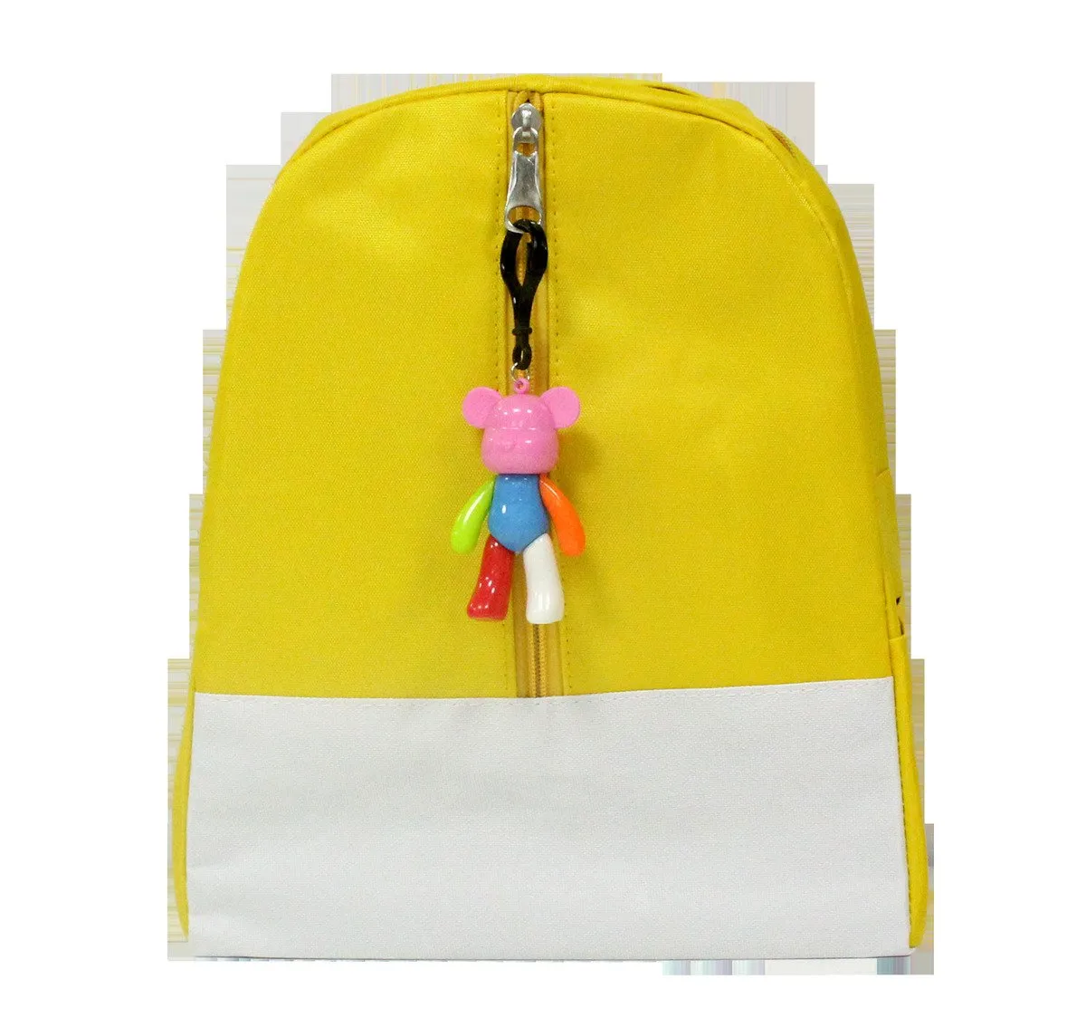 Zippable Children's School Bag With Black And White Carrying Straps